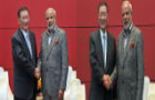 Hyundai Motors Chairman Mong-Koo Chung meets with P.M. Narendra Modi